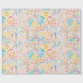 誕生日番号ワードクラウドTwenty B ID270 ラッピングペーパー (フラット)