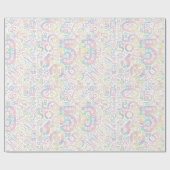 誕生日番号単語クラウド50 A ID270 ラッピングペーパー (フラット)