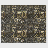 誕生日番号単語クラウド50 C ID270 ラッピングペーパー (フラット)