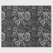 誕生日番号単語クラウド50D ID270 ラッピングペーパー (フラット)