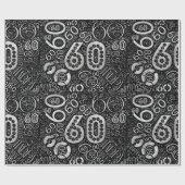 誕生日番号単語クラウド60D ID270 ラッピングペーパー (フラット)