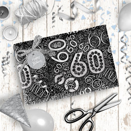 誕生日番号単語クラウド60D ID270 ラッピングペーパー