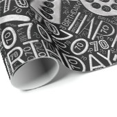 誕生日番号単語クラウド70D ID270 ラッピングペーパー (ロールコーナー)