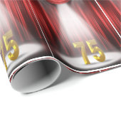 誕生日番号75 (スポットライトステージ) ラッピングペーパー (ロールコーナー)