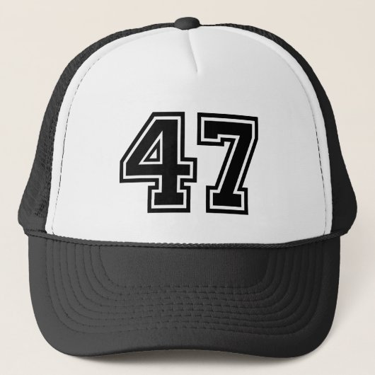 誕生日番号"47" キャップ (正面)