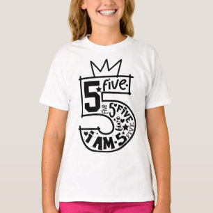 誕生日番号 – 5年 Tシャツ
