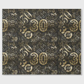 誕生日番号Wordクラウド30番C ID270 ラッピングペーパー (フラット)