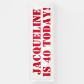 誕生日発表 横断幕 (縦)