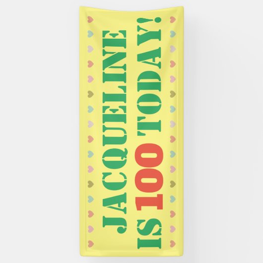 誕生日発表 横断幕 (縦)