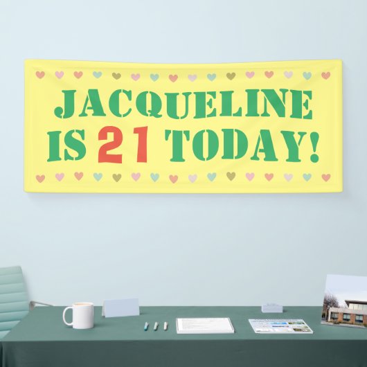 誕生日発表 横断幕 (トレードショー)