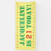 誕生日発表 横断幕 (縦)