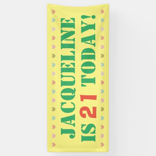 誕生日発表 横断幕 (縦)