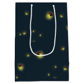 誕生日白熱［赤熱］光を放つは瓶に入る ミディアムペーパーバッグ (裏面)