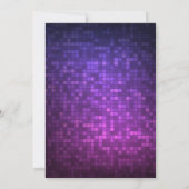 誕生日白熱［赤熱］光を放つパーティーの招待 招待状 (裏面)