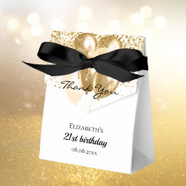 誕生日白金ゴールドグリッターバルーン感謝していユー フェイバーボックス