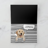 誕生日白黒ストライプ カード (内部)