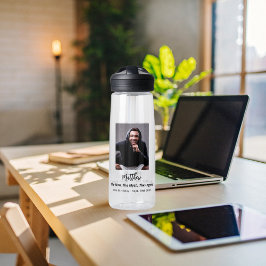 誕生日白黒写真人神話の伝説 ウォーターボトル