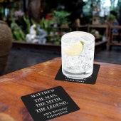 誕生日白黒写真人神話の伝説 スクエアペーパーコースター