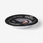 誕生日白黒写真人神話の伝説 ペーパーボウル (傾斜あり)