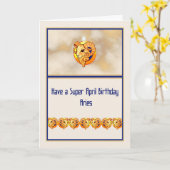 誕生日看板用〔占星術の〕十二宮図カード。 カード (黄色い花)