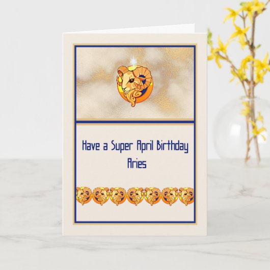 誕生日看板用〔占星術の〕十二宮図カード。 カード (黄色い花)