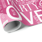 誕生日短縮名の追加カラーピンクID274 ラッピングペーパー (ロールコーナー)