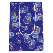 誕生日石けん泡青 ミディアムペーパーバッグ (裏面)