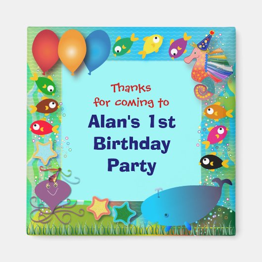 誕生日磁石： 002 マグネット (正面)