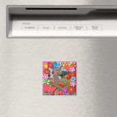 誕生日磁石: 003蝶と花 マグネット (インサイチュ (食洗機))