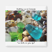 誕生日磁祝石誕生Ageギフトではない マグネット (正面)