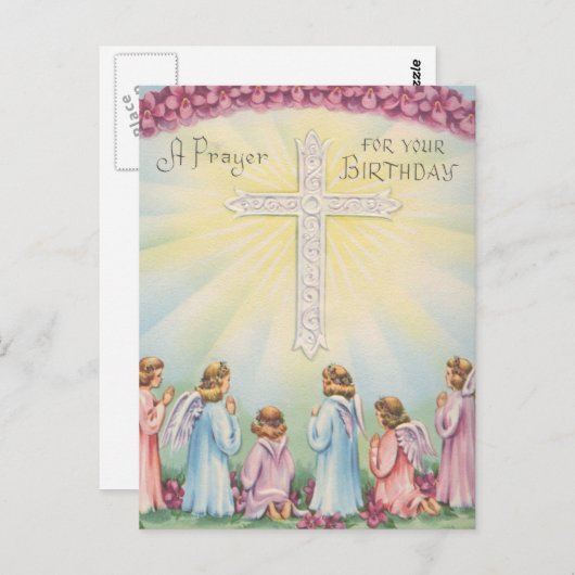 誕生日祈りの言葉ズバイエルズ ポストカード (正面/裏面)