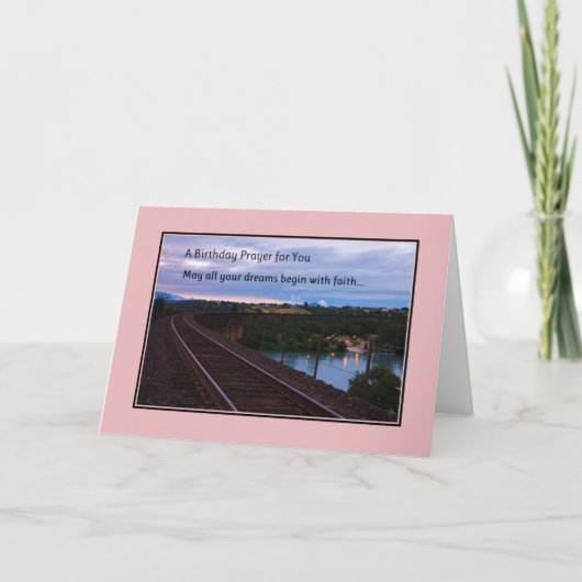 誕生日祈りの言葉 カード (正面)