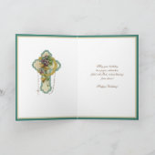 誕生日祖母宗教的ヴァージンメアリー カード (内部)