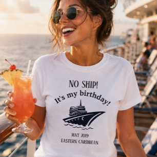 誕生日祝いクルーズ旅行バケーション Tシャツ