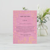 誕生日祝のスタイル 招待状 (スタンド正面)