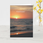 誕生日祝カード カード (黄色い花)