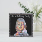 誕生日祝招待状 招待状 (スタンド正面)