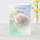 誕生日祝福のグリーティングカード カード (黄色い花)