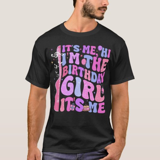 誕生日私こんにちは私は誕生日ガール私はbirt tシャツ (正面)