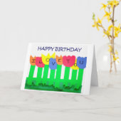 誕生日私に喜びを持って来る者に! カード (黄色い花)