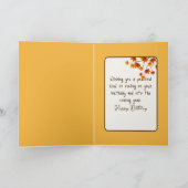 誕生日秋のスイング カード (内部)