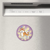誕生日秋田犬/柴犬 マグネット (インサイチュ (食洗機))