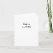 誕生日空白のカード カード (正面)