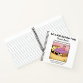 誕生日笑わされるパーティーのゲストブックノートブック ノートブック (内部)