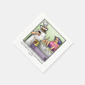 誕生日笑わされるユーモアパーティーナプキンス スタンダードカクテルナプキン (角)