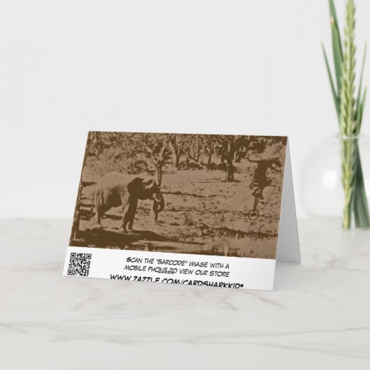 誕生日笑わされる カード (裏面)