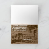 誕生日笑わされる カード (内部)