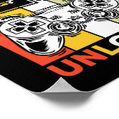 誕生日第21レベルのロック解除された21ゲームヴィンテージ ポスター (角)