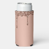 誕生日第30回エレガントピンクモダンクエレガントの好意 スリム缶クーラー (Seltzer裏面)