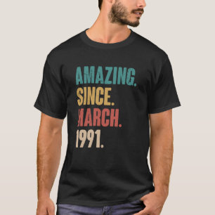 誕生日第32回デコレーション1991年3月以来 Tシャツ